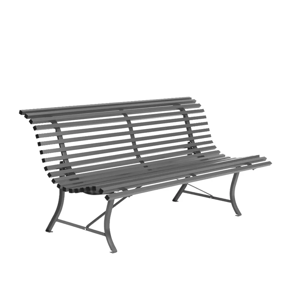 Louisiane benk 200 cm, Storm grey (grå) Fermob