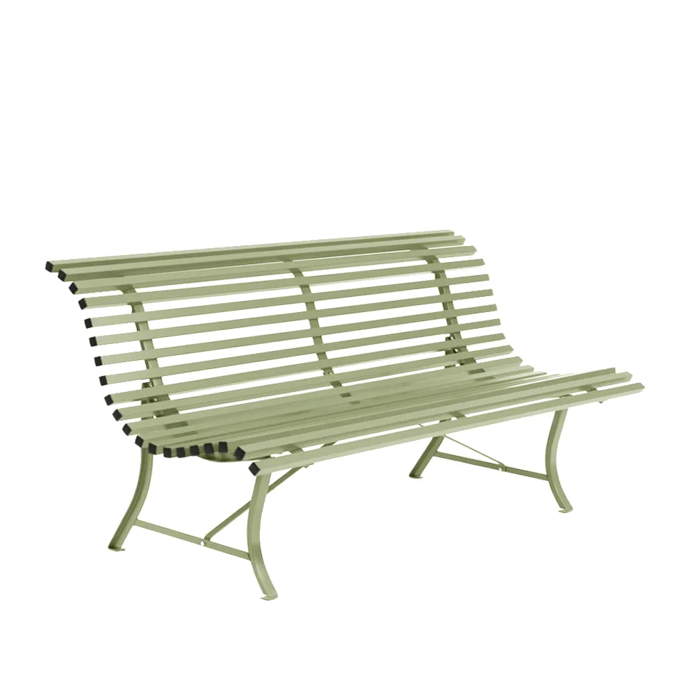Louisiane benk 200 cm, Willow green (grønn) Fermob