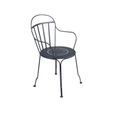 Louvre stol med armlener - Anthracite - Fermob