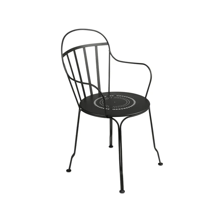 Louvre stol med armlener - Liquorice - Fermob