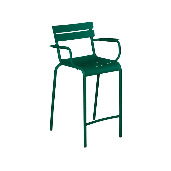 Luxembourg barstol med armlener - Cedar green (grønn) - Fermob