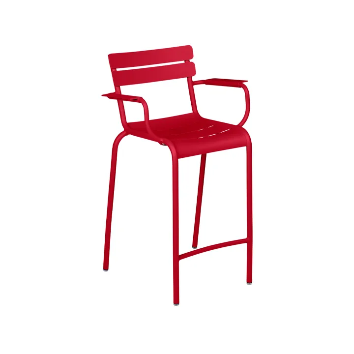 Luxembourg barstol med armlener - Chili - Fermob