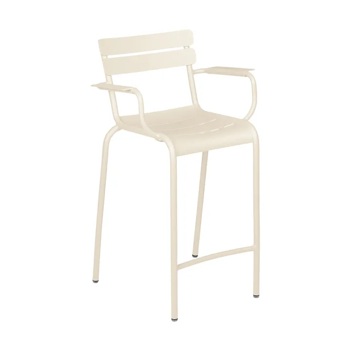 Luxembourg barstol med armlener - Latte beige - Fermob