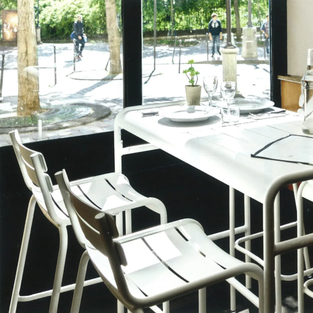 Luxembourg barstol, Storm grey Fermob