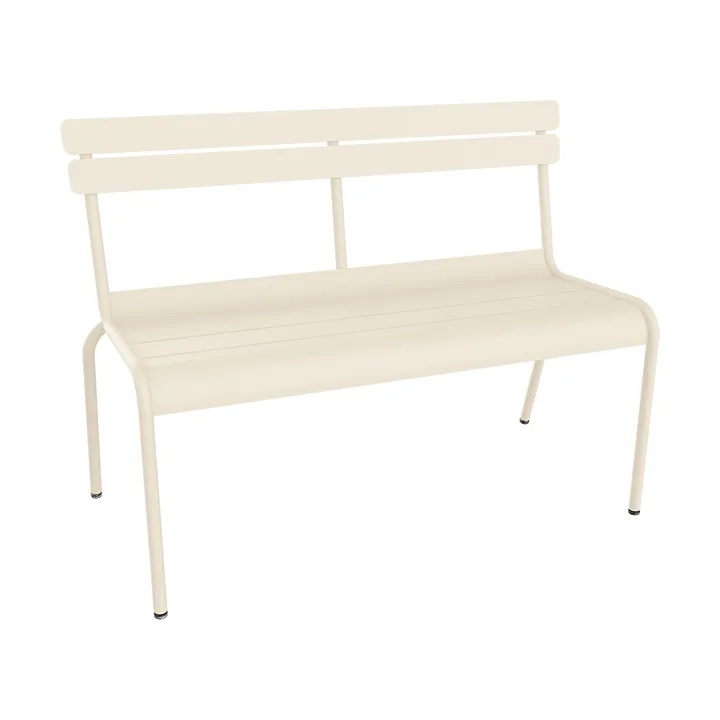 Luxembourg benk med ryggstøtte 118 cm - Latte beige - Fermob