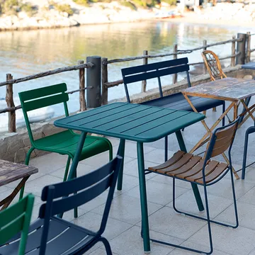 Luxembourg bord 80x80 cm - Cedar green (grønn) - Fermob