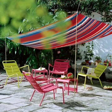 Luxembourg bord/fotskammel - Acapulco blue, small - Fermob