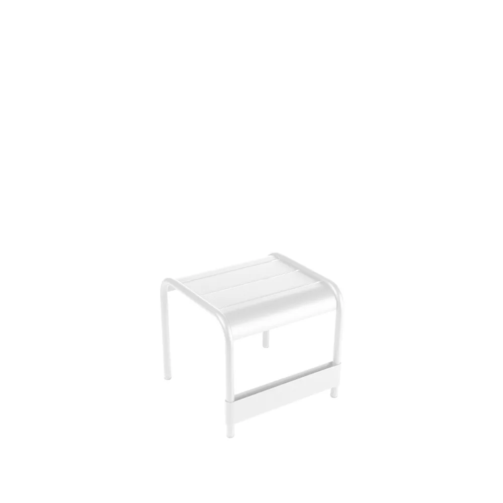 Luxembourg bord/fotskammel, Cotton white (hvit), small Fermob