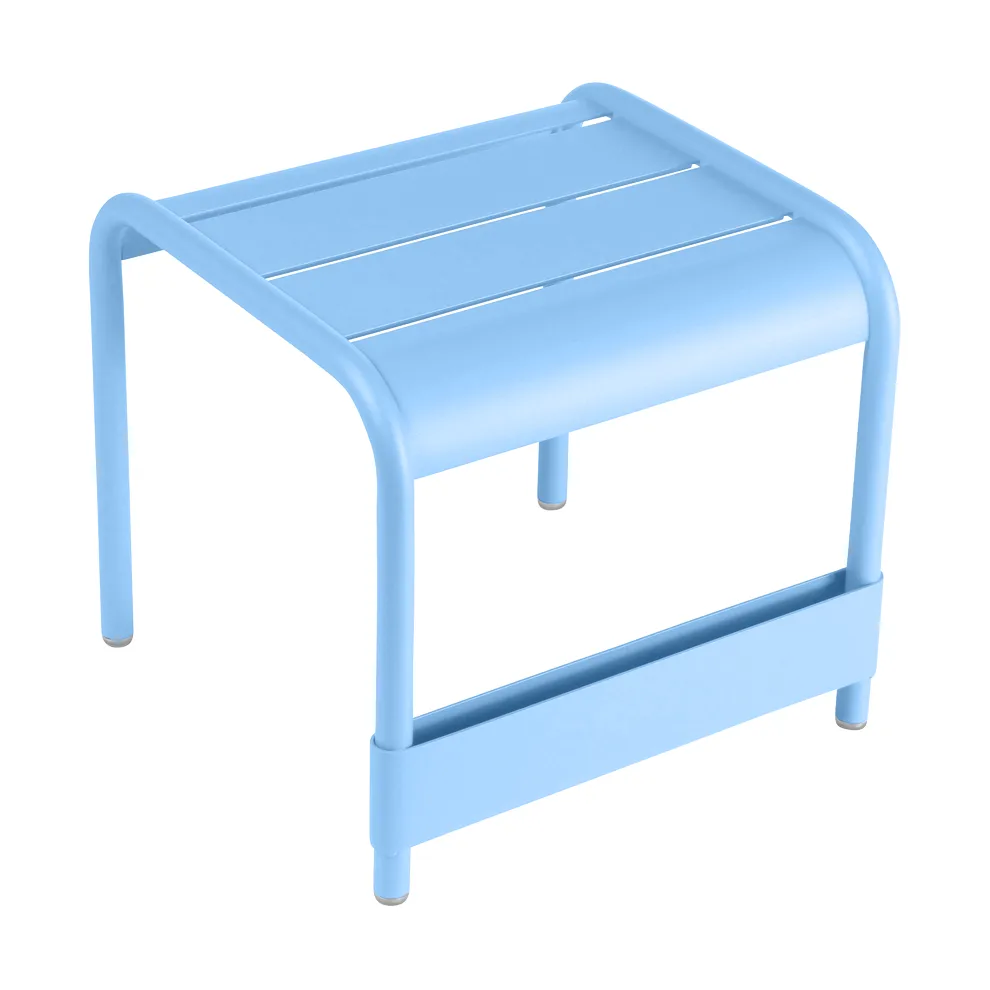 Luxembourg bord/fotskammel, Maya blue (blå), liten Fermob