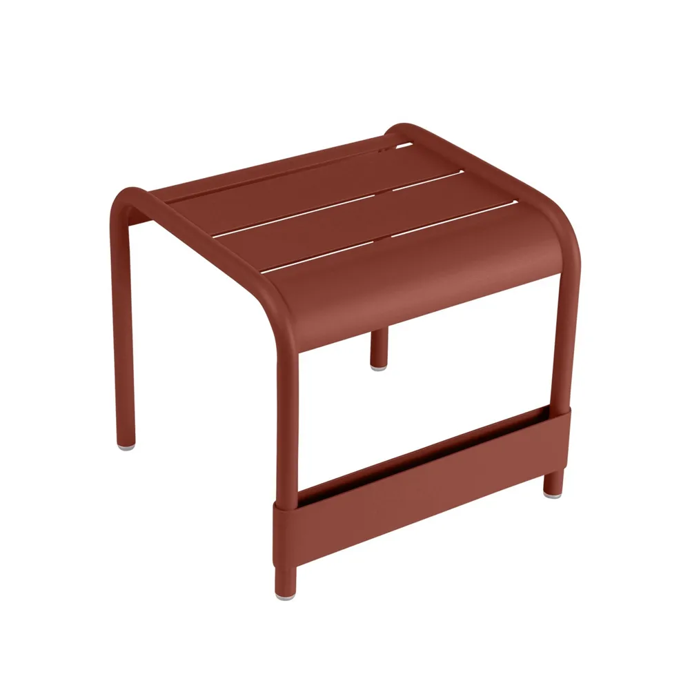 Luxembourg bord/fotskammel, Red ochre (rød), small Fermob