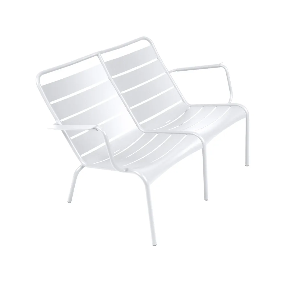 Luxembourg Duo stol med armlener, lav, Cotton white (hvit) Fermob