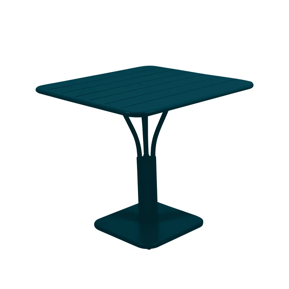 Luxembourg Pedestal bord, kvadratisk, Acapulco blue Fermob
