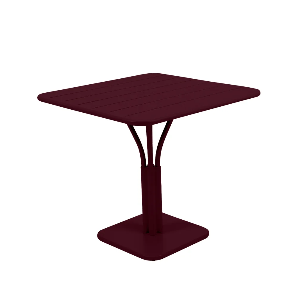 Luxembourg Pedestal bord, kvadratisk, Black cherry Fermob