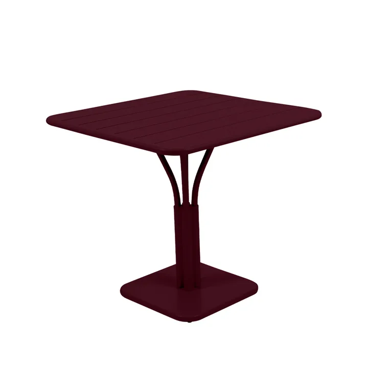 Luxembourg Pedestal bord, kvadratisk - Black cherry - Fermob