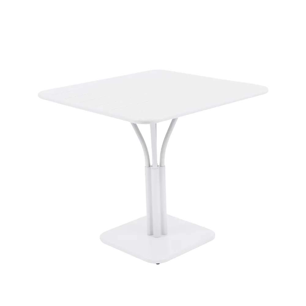 Luxembourg Pedestal bord, kvadratisk, Cotton white Fermob