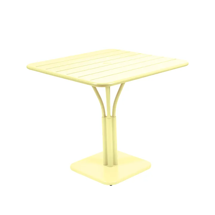 Luxembourg Pedestal bord, kvadratisk - Frosted lemon - Fermob
