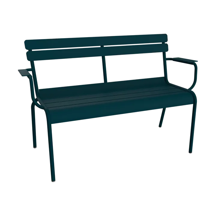Luxembourg sofa med armlener 131x55,5x86 cm - Acapulco blue (blå) - Fermob