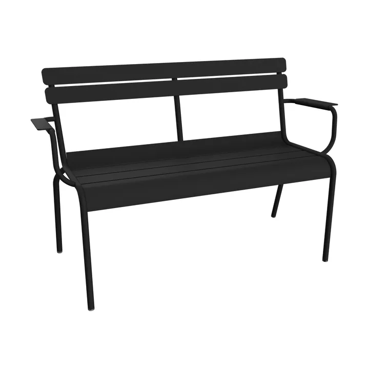 Luxembourg sofa med armlener 131x55,5x86 cm - Anthracite (grå) - Fermob
