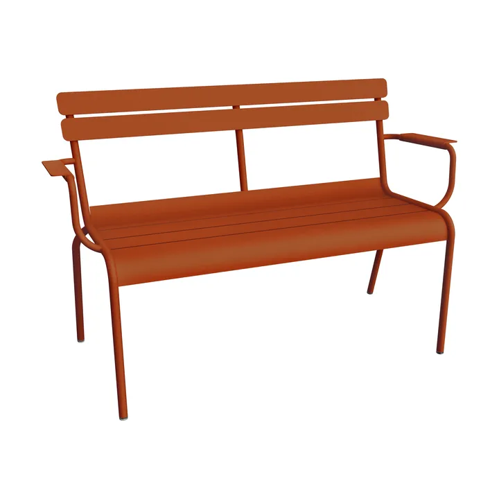 Luxembourg sofa med armlener 131x55,5x86 cm - Candied orange (oransje) - Fermob