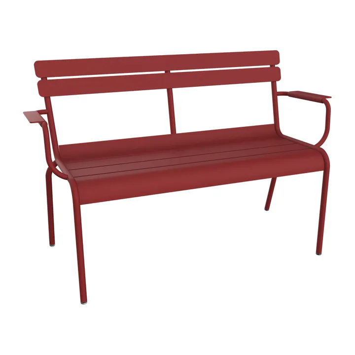 Luxembourg sofa med armlener 131x55,5x86 cm - Chili (rød) - Fermob