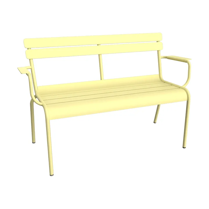 Luxembourg sofa med armlener 131x55,5x86 cm - Frosted lemon (gul) - Fermob