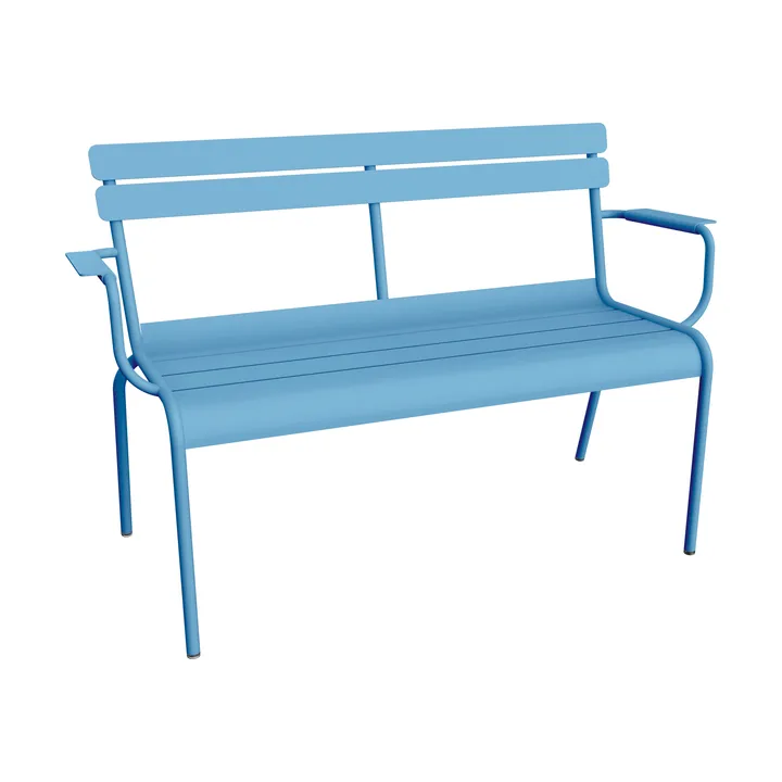 Luxembourg sofa med armlener 131x55,5x86 cm - Maya blue (blå) - Fermob