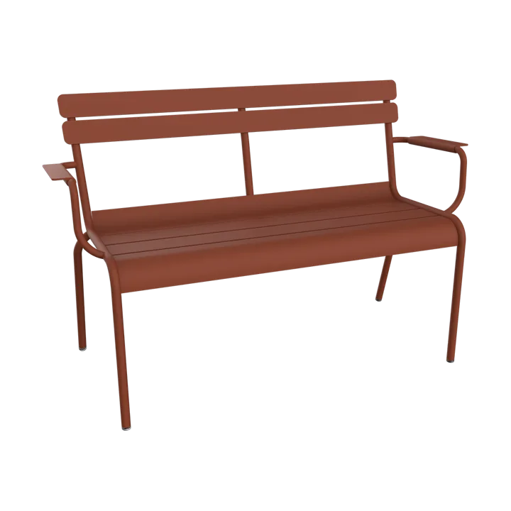 Luxembourg sofa med armlener 131x55,5x86 cm - Red ochre (rød) - Fermob