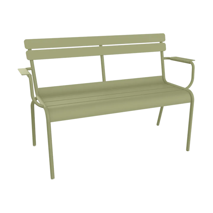 Luxembourg sofa med armlener 131x55,5x86 cm - Willow green (grønn) - Fermob