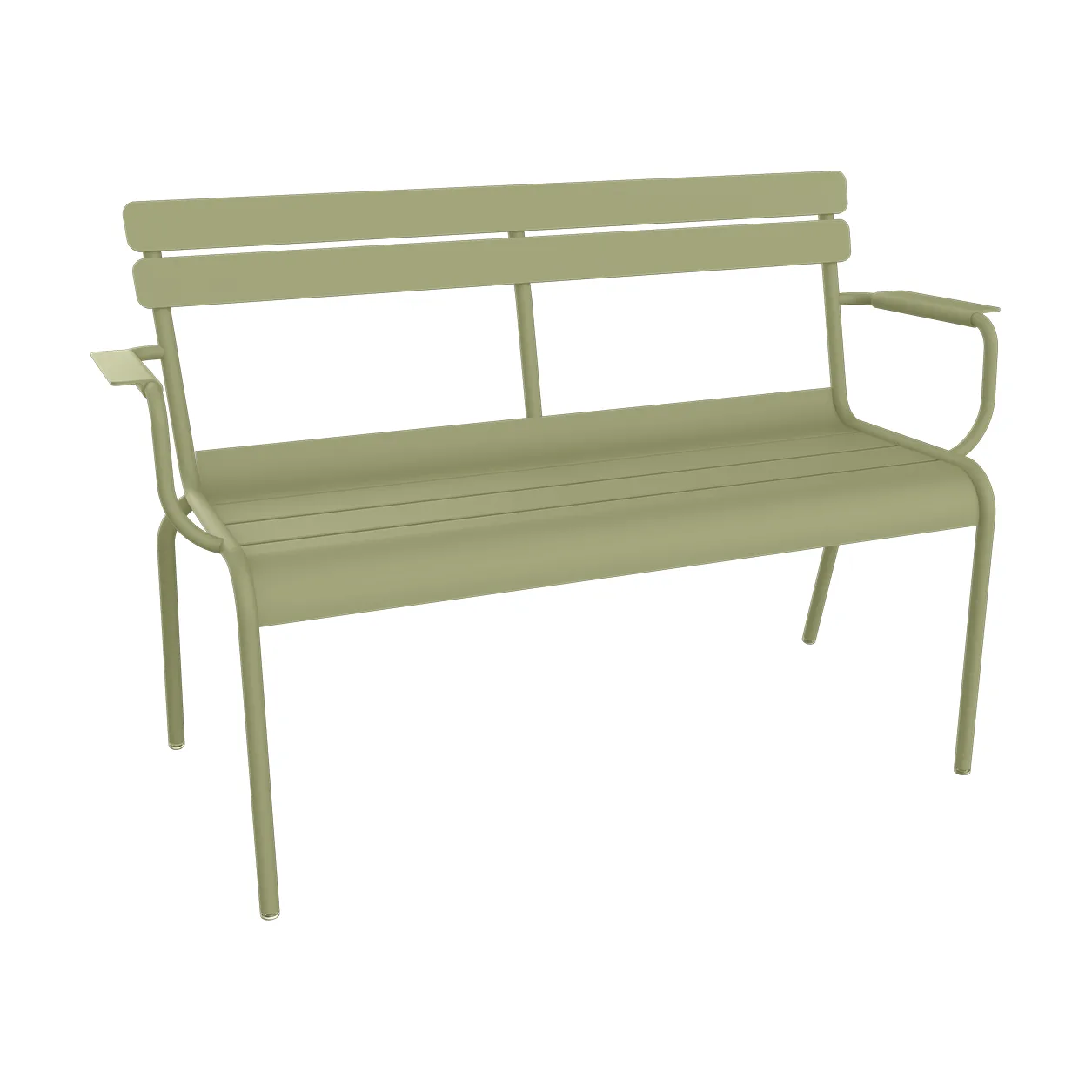Luxembourg sofa med armlener 131x55,5x86 cm, Willow green Fermob
