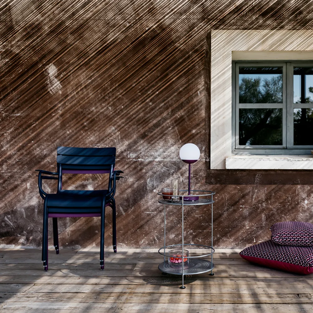 Luxembourg stol med armlener, Acapulco blue Fermob