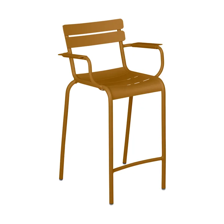 Luxembourg stol med armlener, høy - Gingerbread - Fermob
