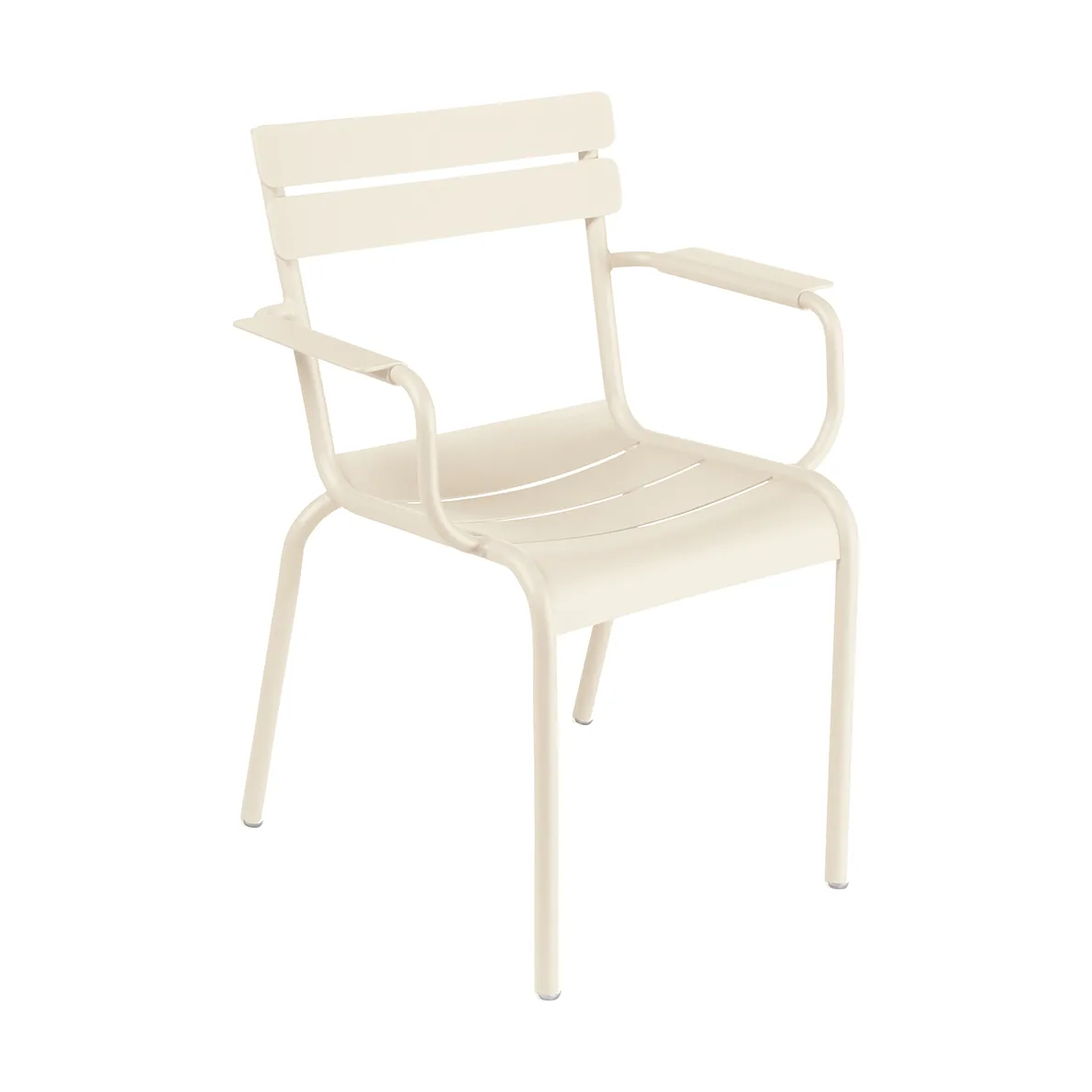 Luxembourg stol med armlener, Latte beige Fermob