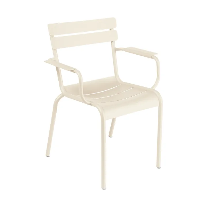 Luxembourg stol med armlener - Latte beige - Fermob