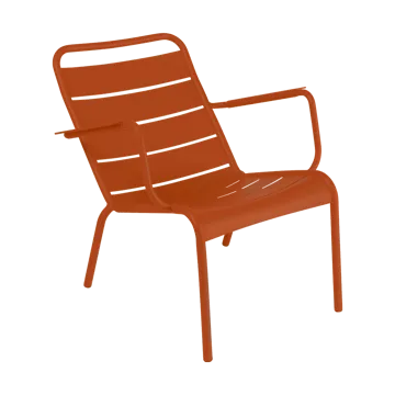 Luxembourg stol med armlener,lav - Candied orange (oransje) - Fermob