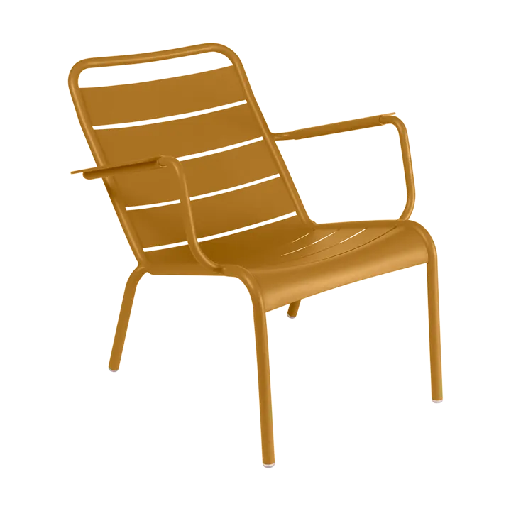 Luxembourg stol med armlener,lav - Gingerbread - Fermob