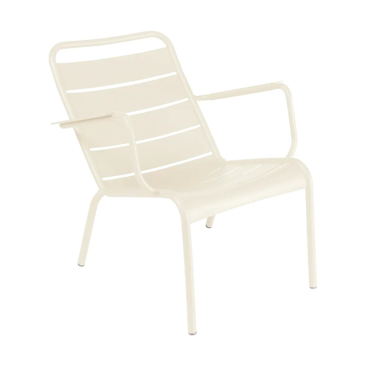 Luxembourg stol med armlener,lav, Latte beige (beige) Fermob