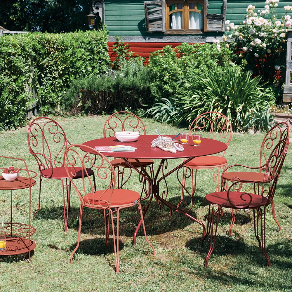 Montmartre bord Ø117 cm, Red ochre Fermob