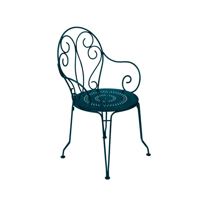Montmartre stol med armlener - Acapulco blue (blå) - Fermob
