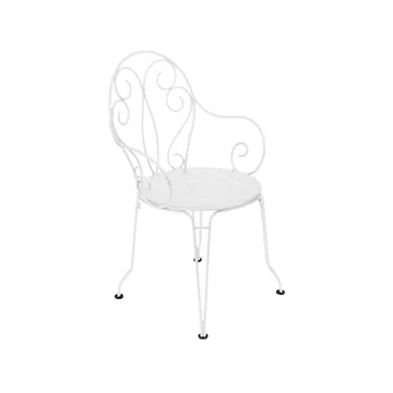 Montmartre stol med armlener - Cotton white (hvit) - Fermob