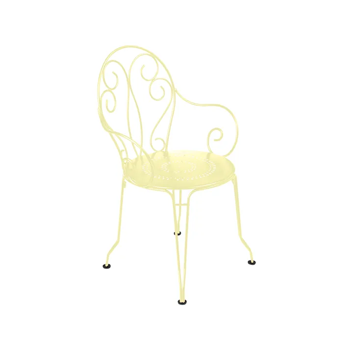 Montmartre stol med armlener - Frosted lemon (gul) - Fermob