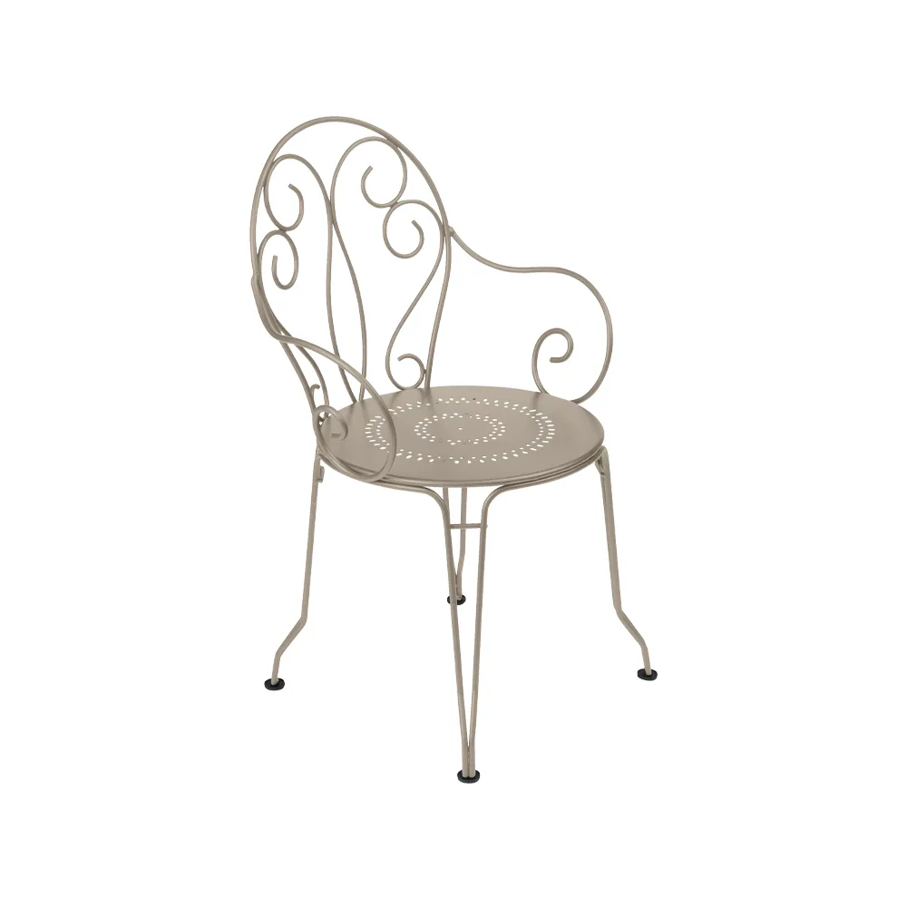 Montmartre stol med armlener, Nutmeg (beige) Fermob