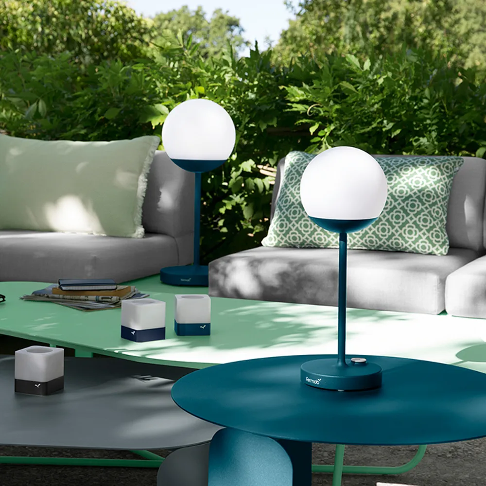 Mooon! bordlampe, acapulco blue, h.41 cm Fermob