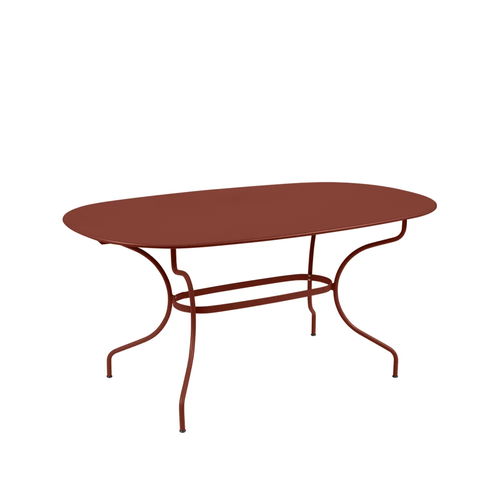 Opera+ bord, ovalt, Red ochre Fermob