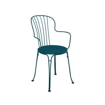 Opera+ stol med armlener - Acapulco blue (blå) - Fermob
