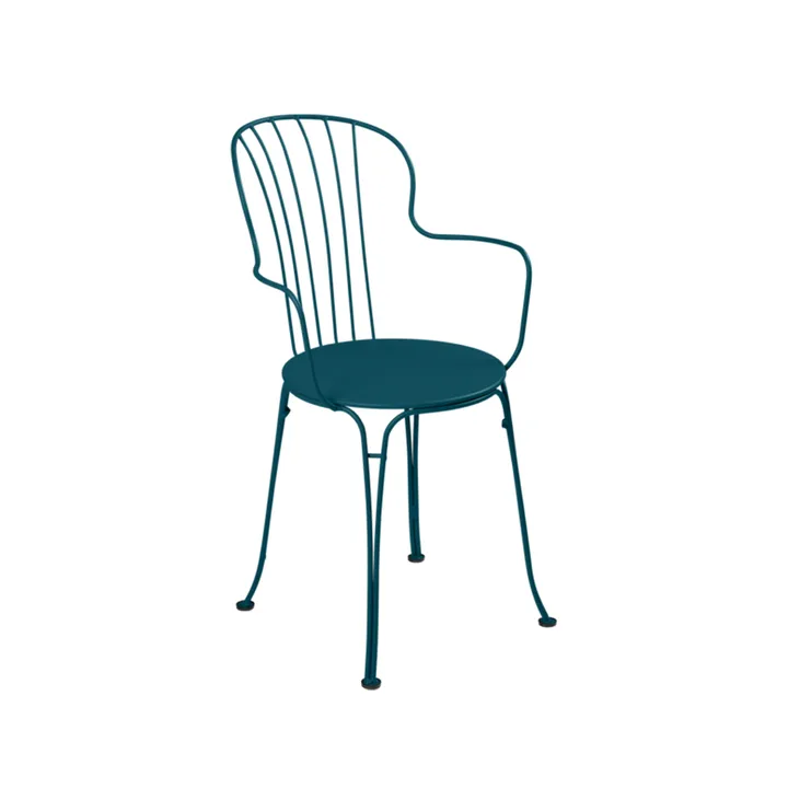 Opera+ stol med armlener - Acapulco blue (blå) - Fermob