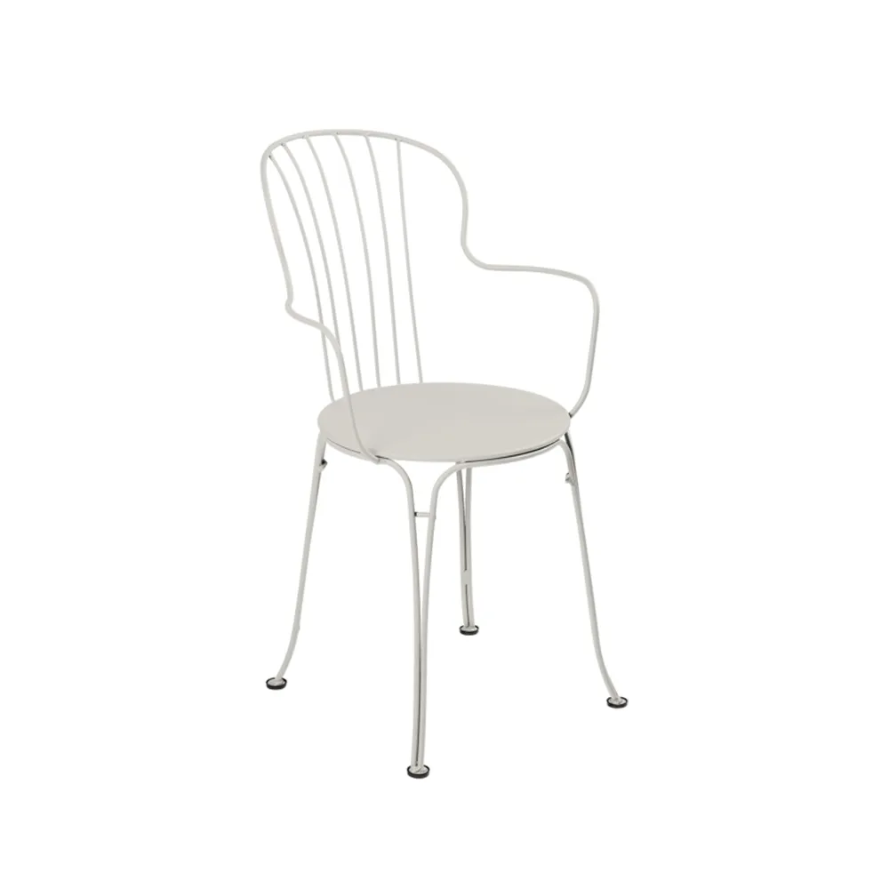 Opera+ stol med armlener, Clay grey (grå) Fermob