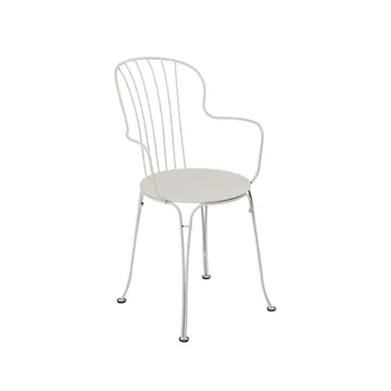 Opera+ stol med armlener - Clay grey (grå) - Fermob