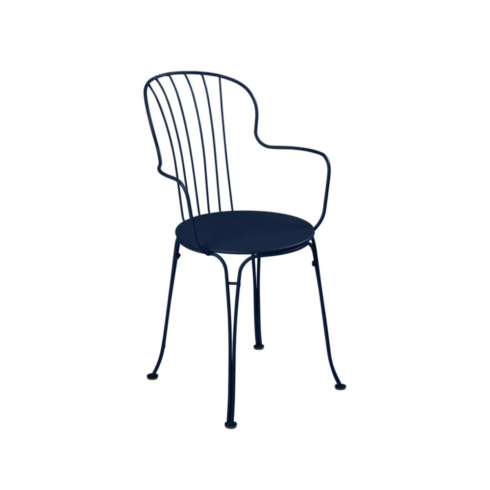 Opera+ stol med armlener, Deep blue Fermob