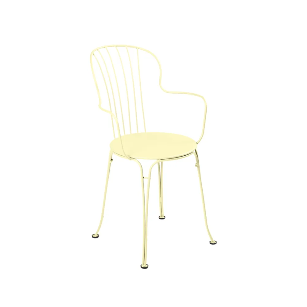 Opera+ stol med armlener, Frosted lemon (gul) Fermob