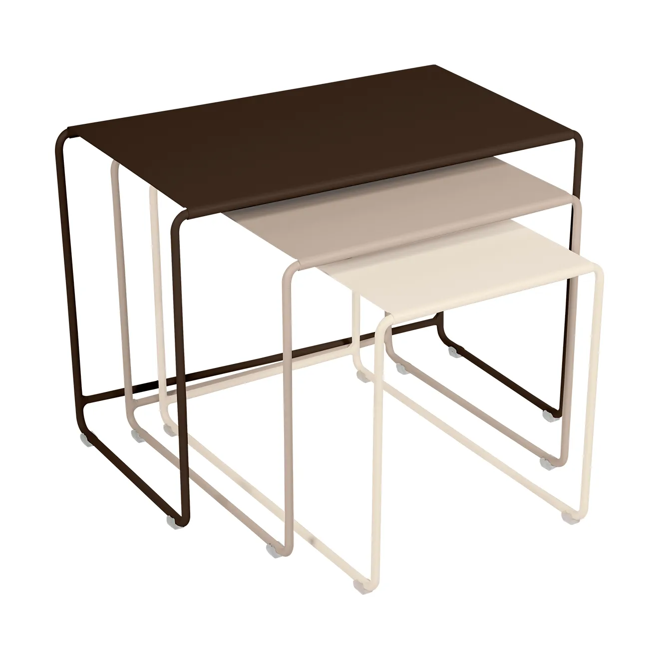 Oulala sidebordsett, Tonka-nutmeg-latte beige Fermob